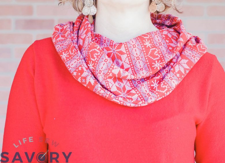 learn how to sew a cowl neck sweater with this free sewing pattern and tutorial. Add my free cowl neck add on to a shirt pattern to create a fun cowl neck sweater free pattern