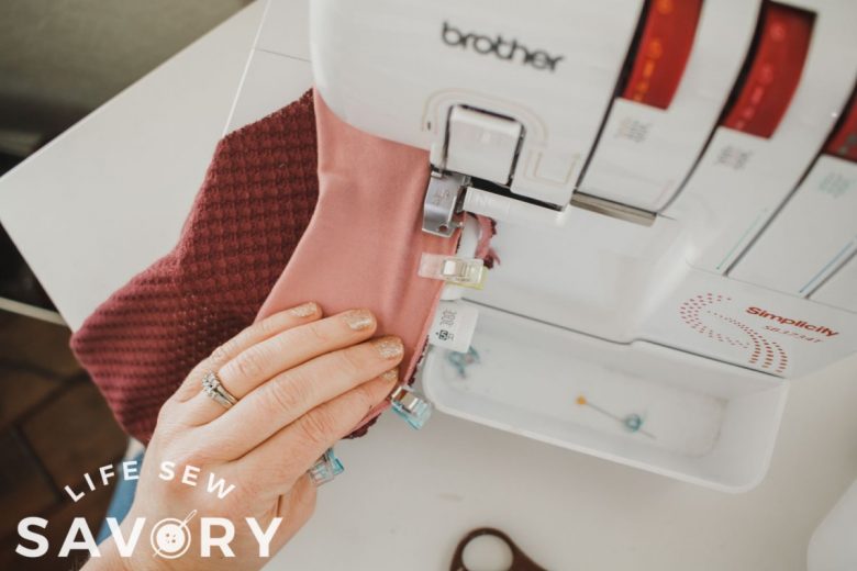 stretch and sew cuff to sleeve