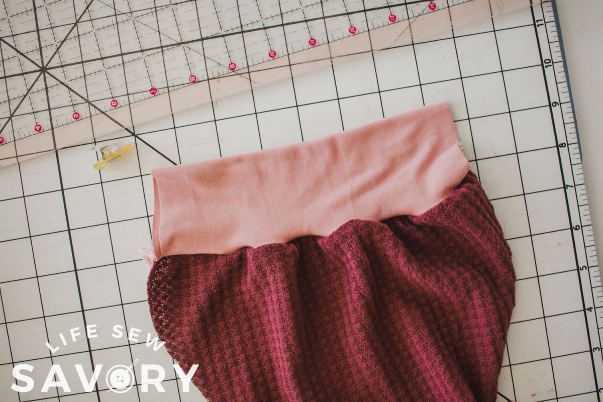gathered end of sleeve