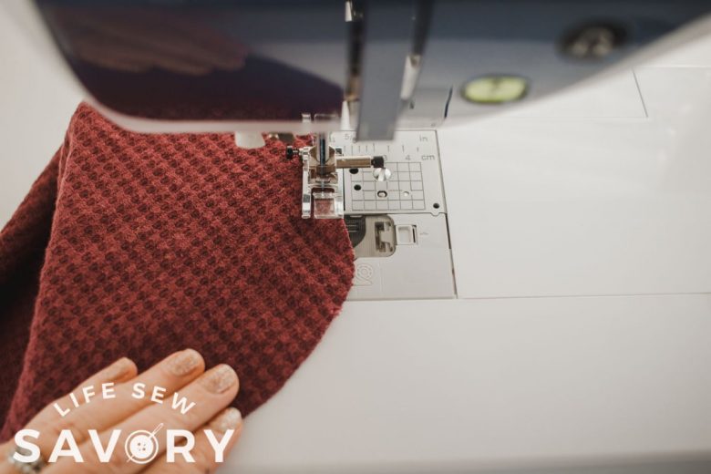 gather top of the sleeve