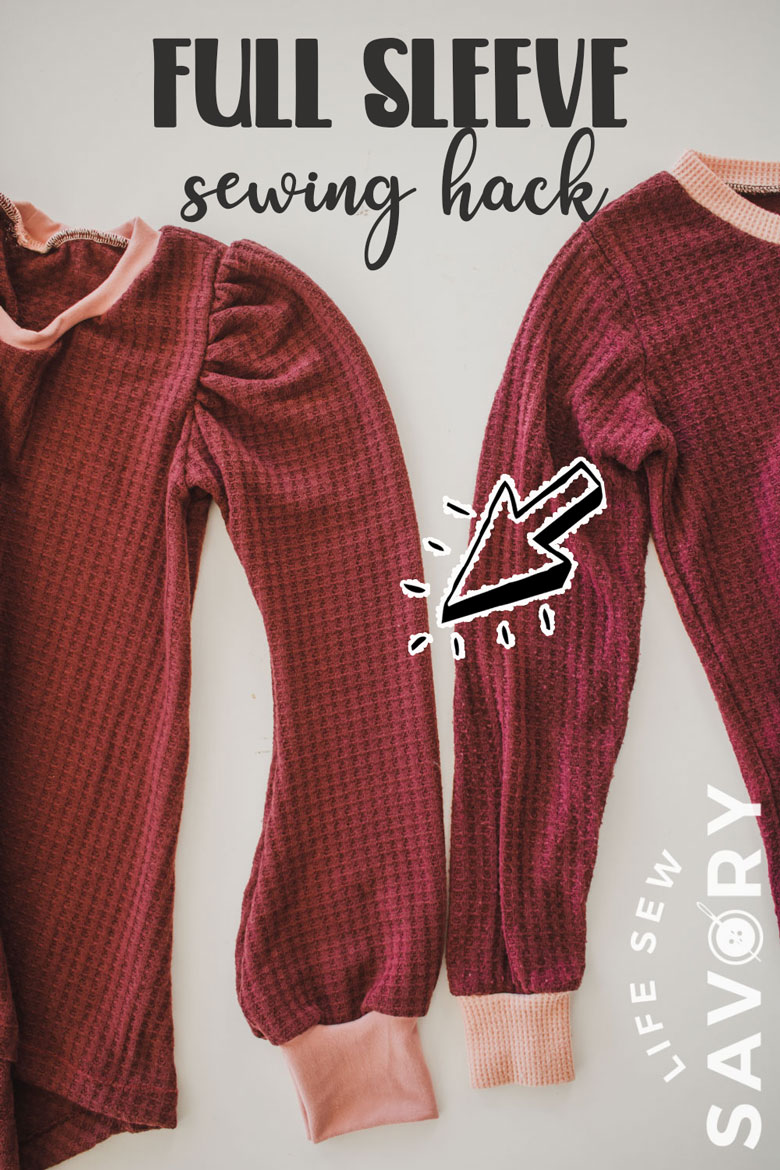 slash and spread sleeve hack and sewing tutorial