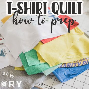 how to prep for a tshirt quilt