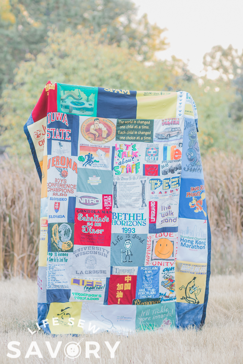 tshirt quilt sewing tutorial