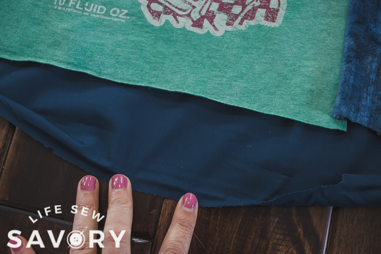 fold over edge with double fold