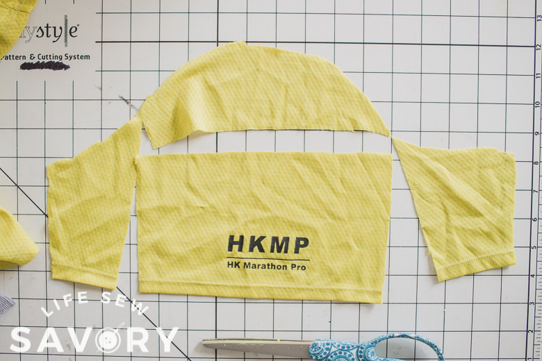 how to cut shirts for a t-shirt quilt