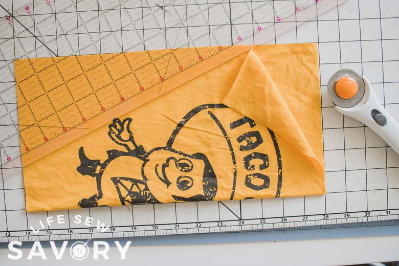 cut shirts into squares