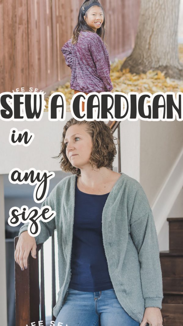 Cardigan Sewing Pattern Hack - Life Sew Savory