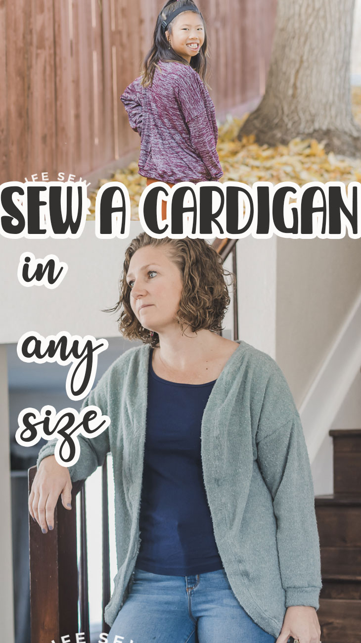 how to sew a cardigan from a tshirt pattern