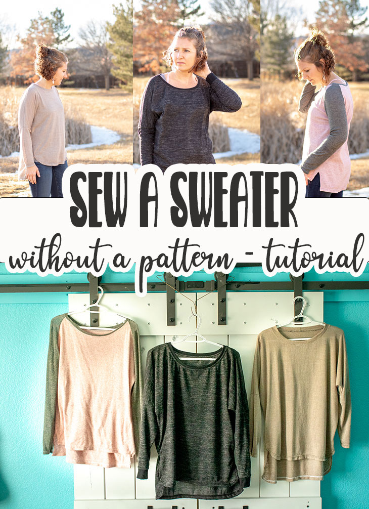 how to sew a sweater tutorial