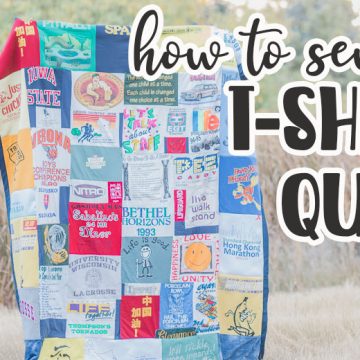 how to sew a t-shirt quilt