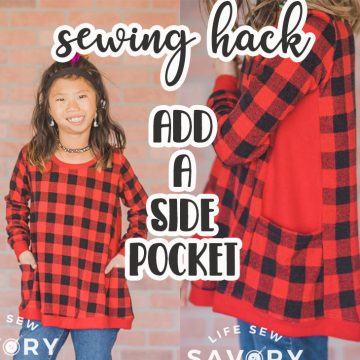 how to add a side pocket to a shirt