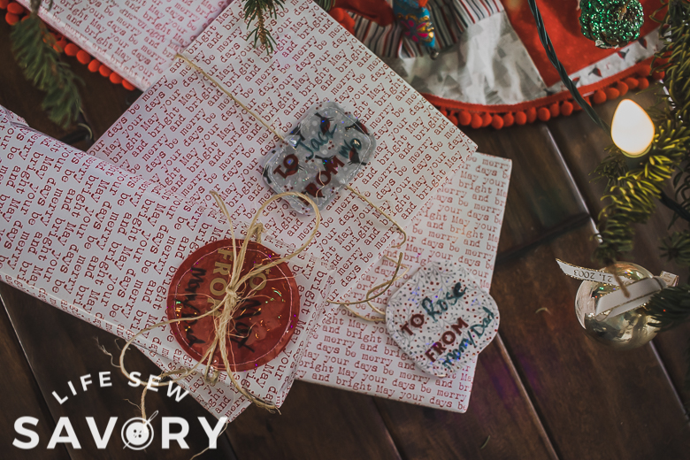 fabric gift tags