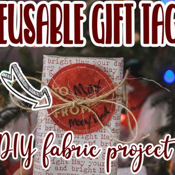 reusable fabric gift tags
