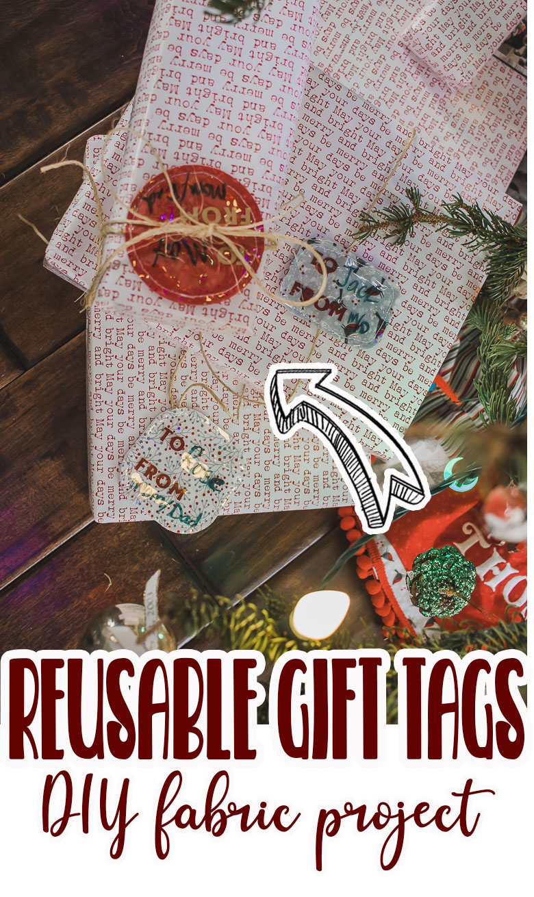 how to make fabric gift tags