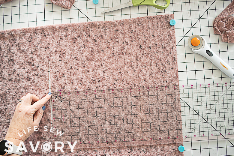 mark top and bottom of sleeve