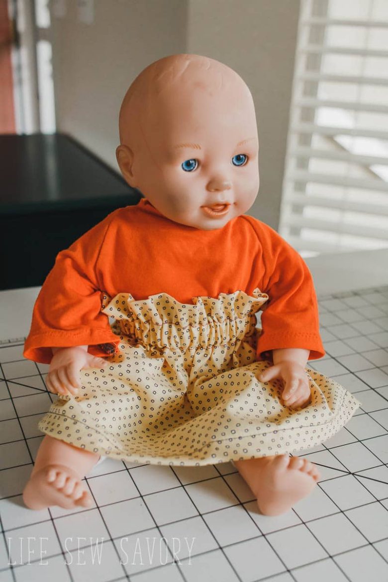 doll skirt free pattern