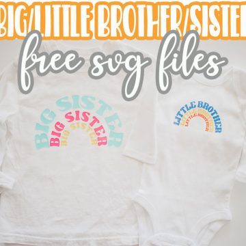 sibling shirts to make with free cut files