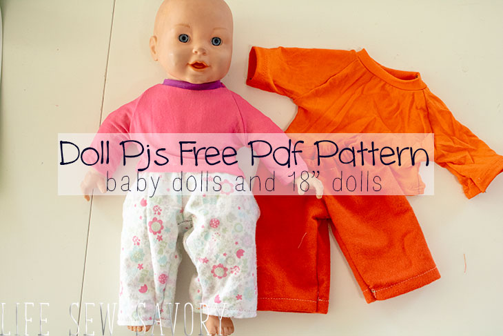 free pj patterns for baby dolls