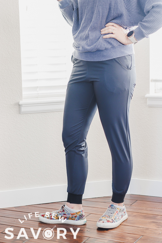 stretch woven joggers