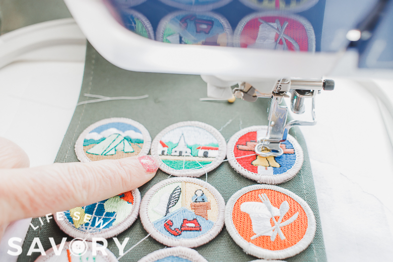 sew each circle