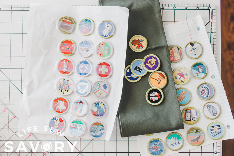 Merit badges to sew on sash