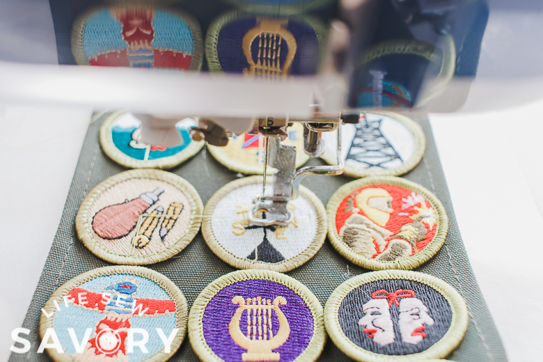find center of each badge