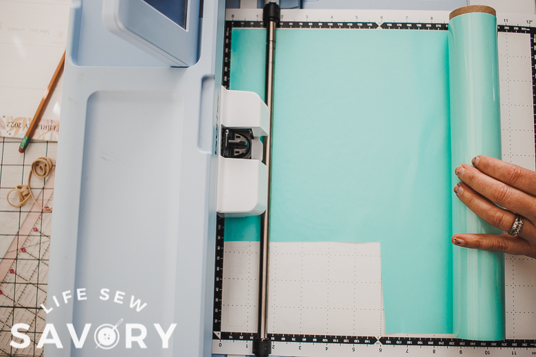 cut heat transfer vinyl design