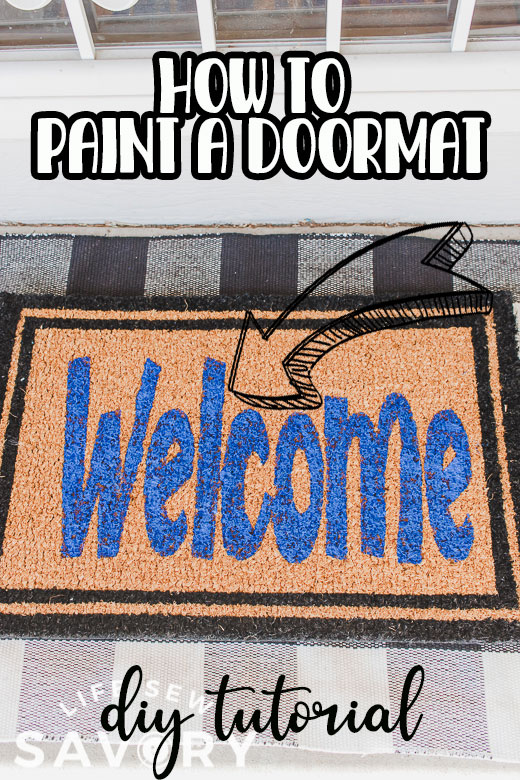 how to paint a doormat tutorial