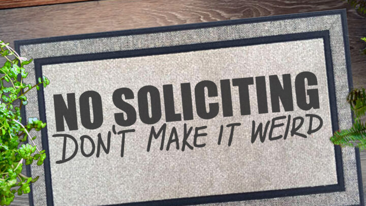 Image for No Soliciting Doormat – Don’t make it Weird