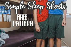 FREE Pajama Shorts pattern
