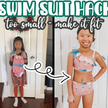 Sewing hack: One to two piece suit