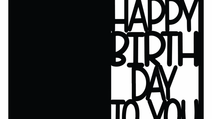 Image for Birthday Card Cut file