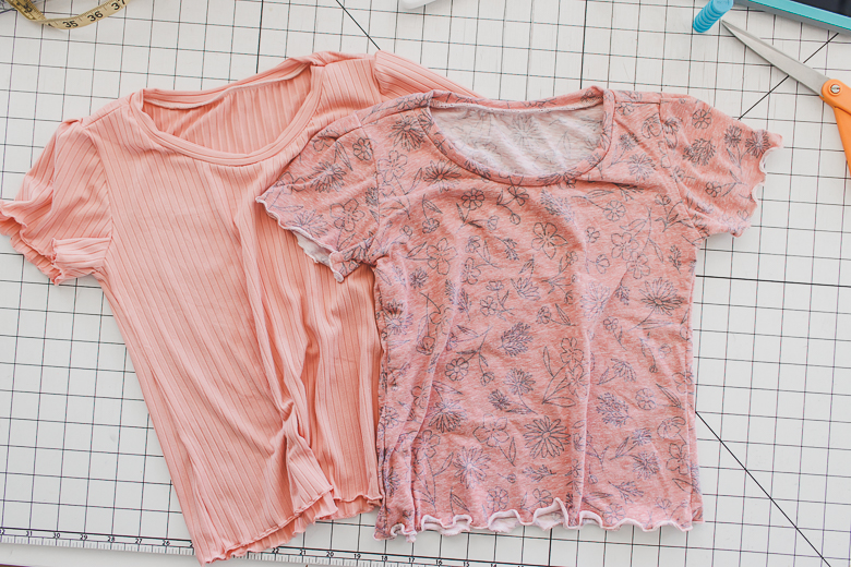 shirts with ruffle hems