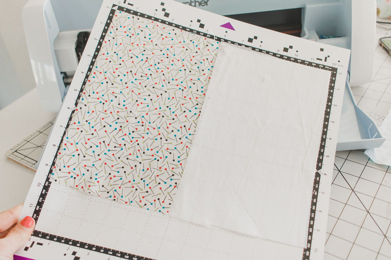 fabric and interfacing on one sheet