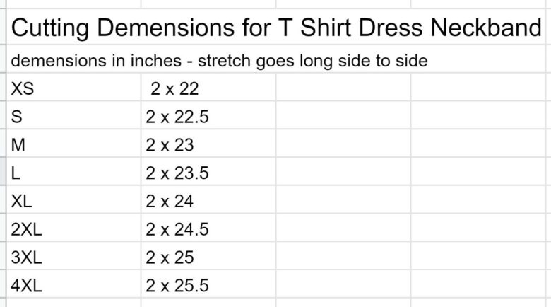 neck cut guide for dress