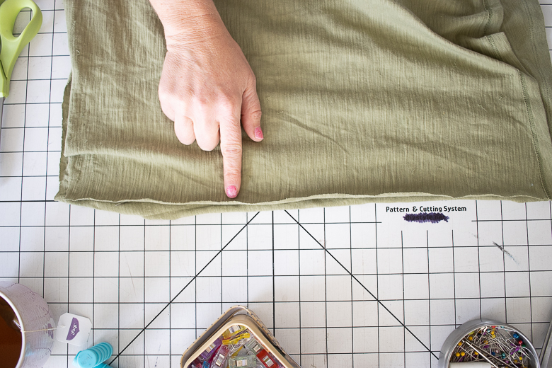 sew side seams of skirt