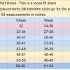 dress size chart