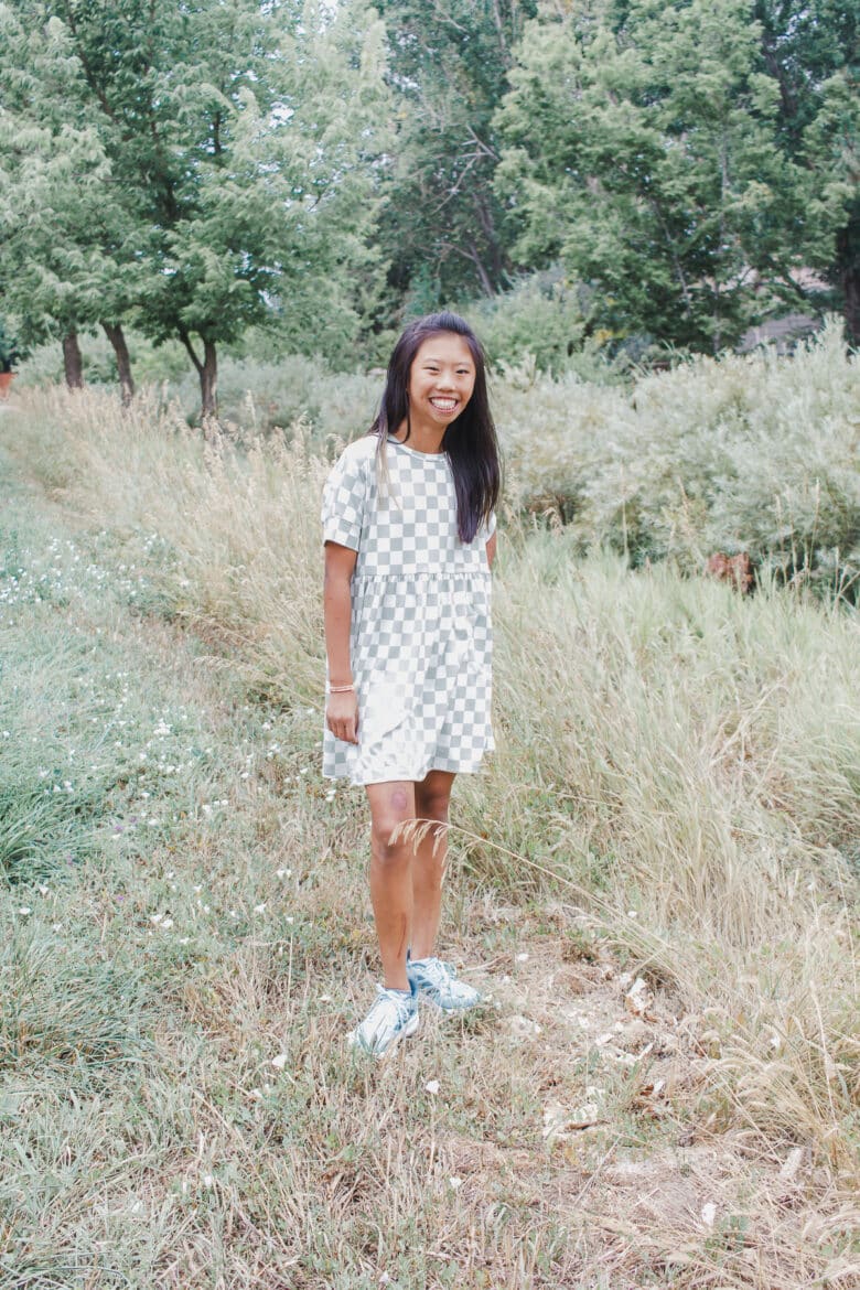 babydoll style dress free sewing pattern and tutorial