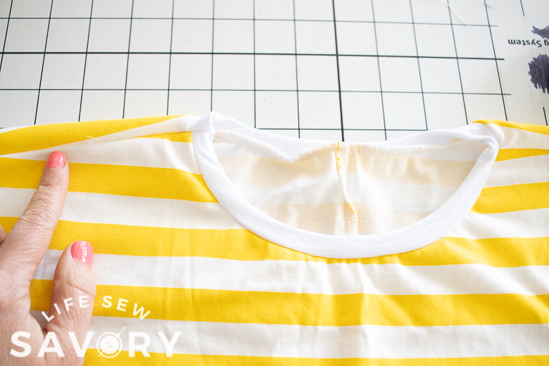 finish neckline