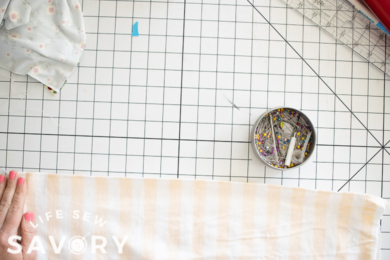 sew up skirt seams to form a circle