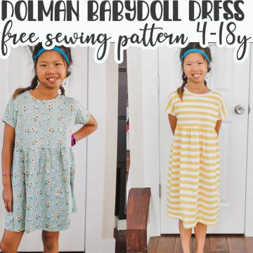 dolman babydoll free dress pattern