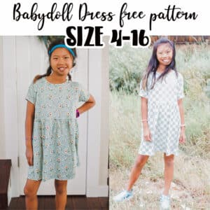 Dolman Babydoll free dress pattern free babydoll dress pattern. Pattern and tutorial