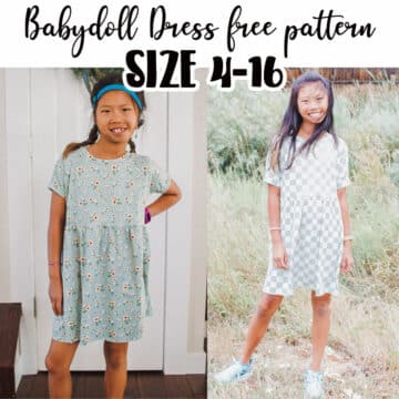 free babydoll dress pattern. Pattern and tutorial