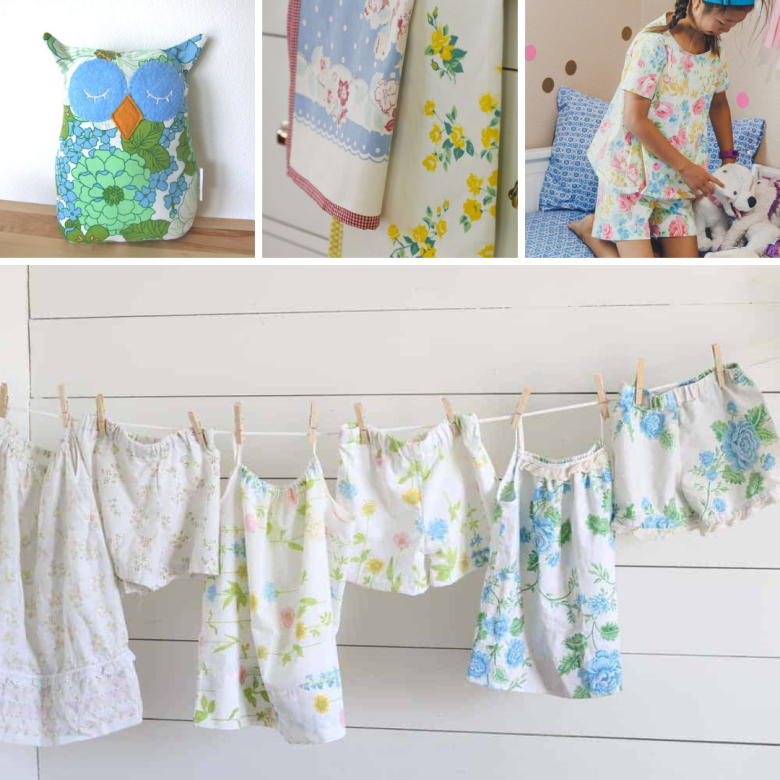 ideas for sewing with vintage linens