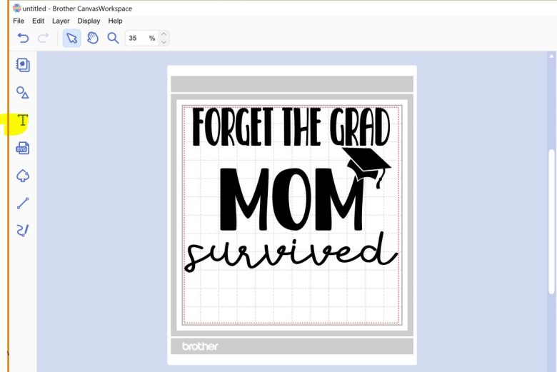 open svg design to add text