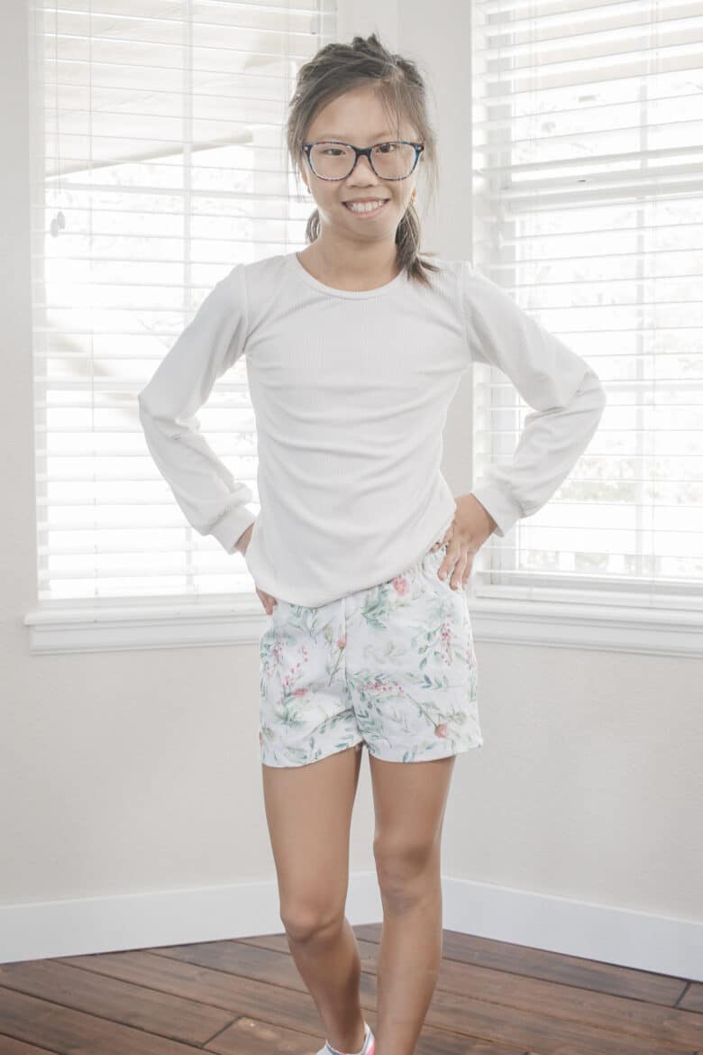 sew knit shorts for summer