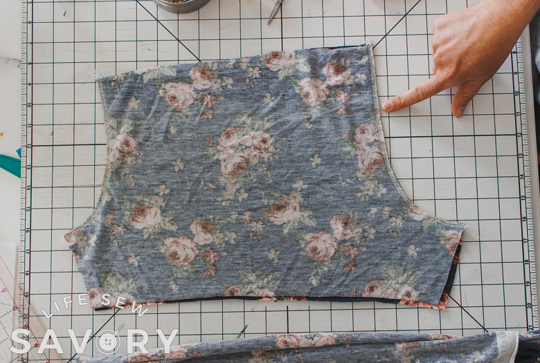 sew front and back seam