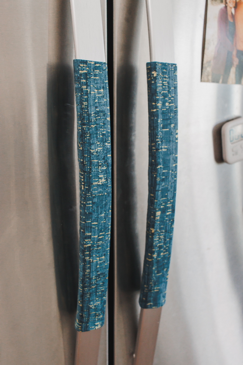 handle covers for fridge DIY tutorial