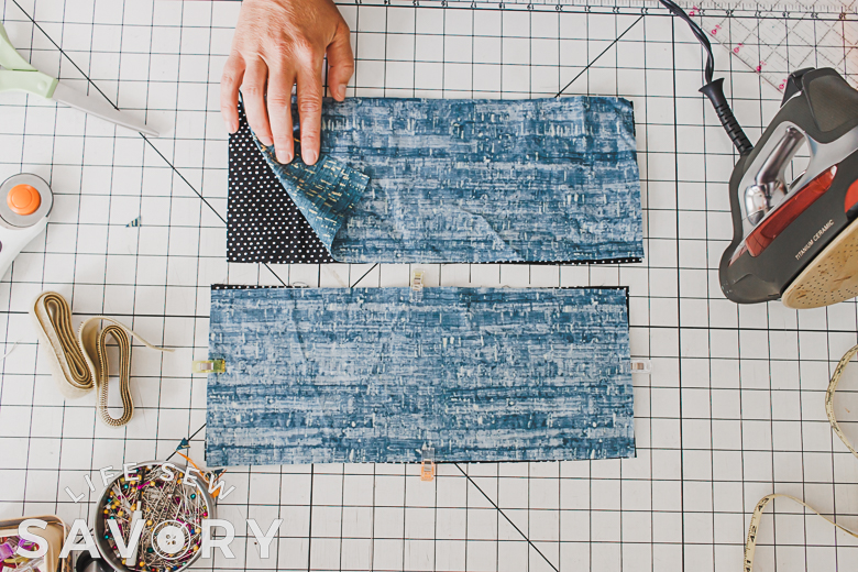 fuse fleece to fabric