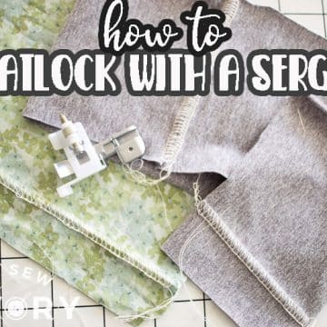 sewing a flat lock with a serger
